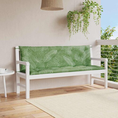  Jastuci za vrtnu klupu 2 kom s uzorkom li&scaron;ća 150x50x7cm tkanina Cijene