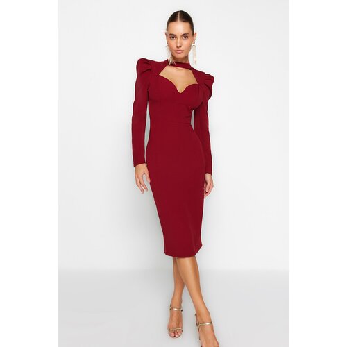 Trendyol Dress - Burgundy - Wrapover Slike