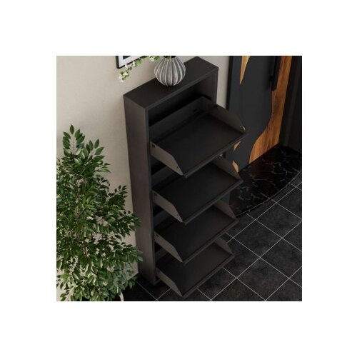 Hanah home Stalak za cipele, 50x136x15 cm, antracit Slike