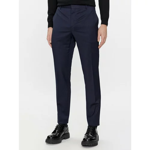 Calvin Klein Chino hlače K10K112292 Mornarsko modra Slim Fit