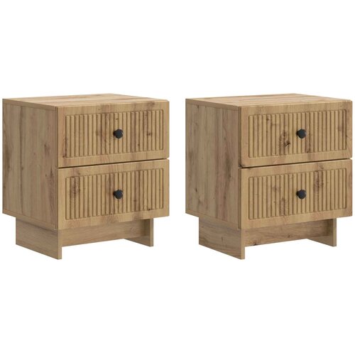  Noćni ormar s ladicama 2 pcs Hrast artisan 43 x 34,5 x 47,5 cm Cijene