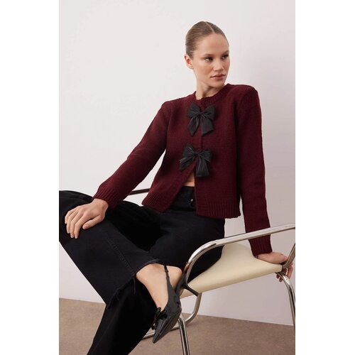 TRENDYOLMILLA Ženski duks Twoaw26Hi00236, Bordo Cene
