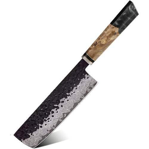 IZMAEL Damaskasti kuhinjski nož AI-37323 - Nakiri / Crna Cijene