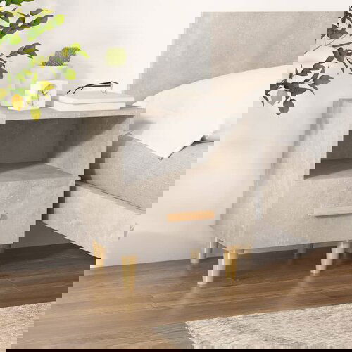vidaXL Nočna omarica betonsko siva 40x35x47 cm Cene