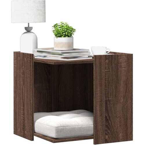 vidaXL Kutija z mačji pijesak boja hrasta 53x53x51cm konstruirano drvo Cijene
