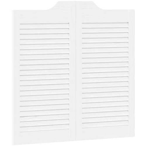 vidaXL Nihajna vrata Louvred Design 2 para Bela 80x80 cm Cene