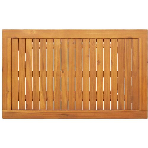Bistro set s jastukom 5 pcs Prirodna nafta Čvrsto drvo akacije Slike