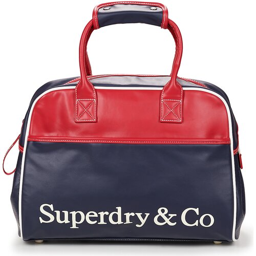 Superdry &amp;Scaron;portne torbe Heritage Retro Gym Bag Modra Slike