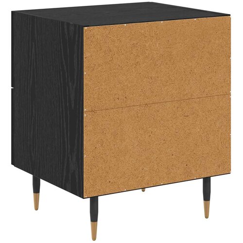  Noćni ormar s ladicama 2 pcs Crni hrast 40 x 35 x 47,5 cm Slike