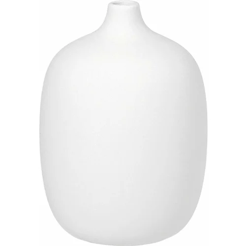 Blomus bijela keramička vaza, visina 18,5 cm