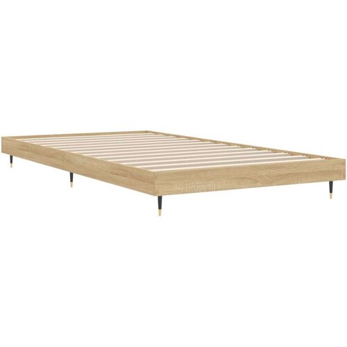 vidaXL okvir za krevet boja hrasta 100x200 cm od konstruiranog drva Cene