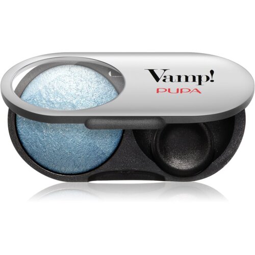 PUPA Milano Vamp! Radiant Baked Eyeshadow dolgoobstojna sijoča senčila za oči odtenek 306 Bon-Ton Blue - WET & DRY 1 g Cene