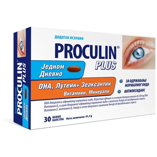 Alkaloid kapsule za očuvanje vida i zaštitu očiju proculin plus, 30 kapsula Cene