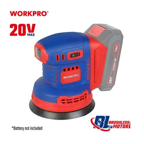 WorkPro wp392203 aku. vibraciona brusilica (bez četkica), 20v &amp;ndash; ( wp392203 ) Slike