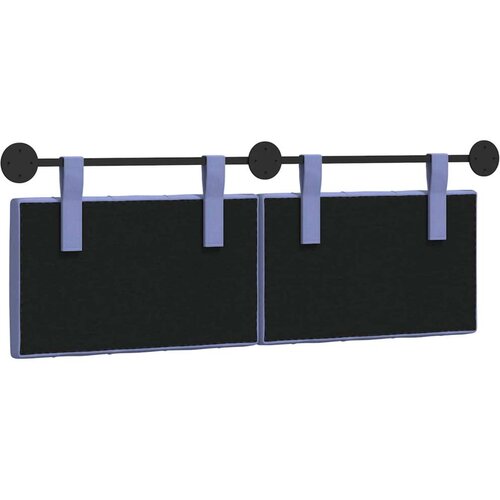  Držeće uzglavlje Zidne Traper plava 150 x 55 x 7 cm tkanina - Trapere plave boje 140 cm bez LED Slike