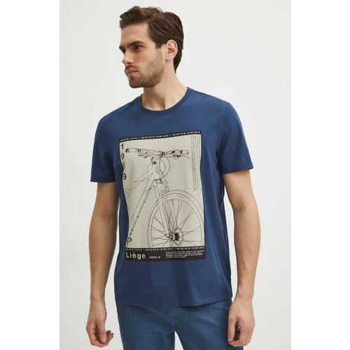 Medicine Pamučna majica za muškarce, boja: tamno plava, s tiskom