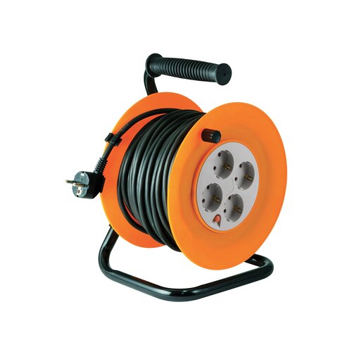 Home Motalica za kabl, 25 met., H05VV-F, 3 x 1.0 mm², IP20 - HJR 4-25 Cijene