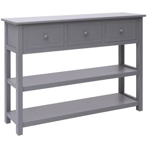 vidaXL komoda siva 108x30x76 cm trden les pavlovnije Cene