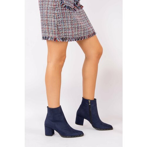 Fox Shoes Women's Navy Blue Boots Cene