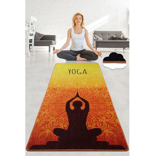  Vitalna i živahna prostirka za jogu Cakra - narandžasta, 60x200cm, narandžasta Cene