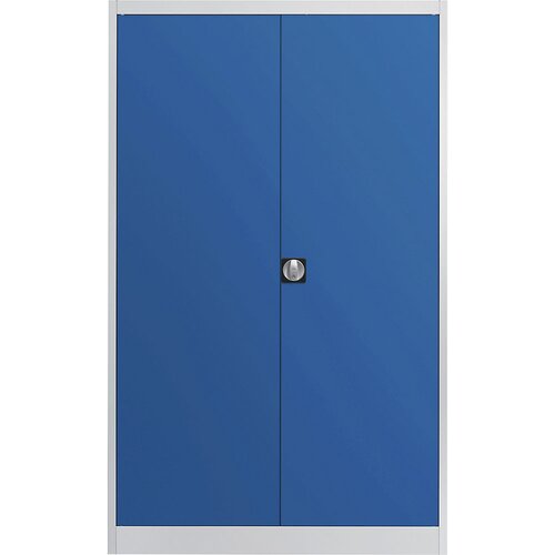 mauser Zelo visoka univerzalna omara, VxŠxG 2200 x 1200 x 420 mm, svetlo sive / encijan modre barve Cene