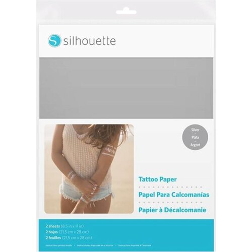 Silhouette Temporary Tattoo Paper - Silver Cijene