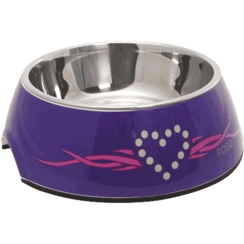 Rogz 2 u 1 Bubble Bowlz posuda, Purple Chrome Cene