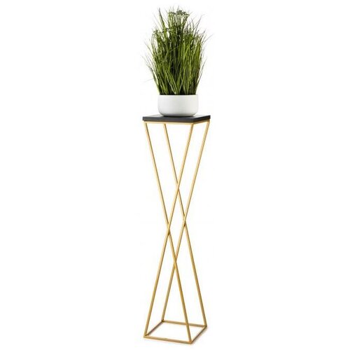  Stalak za cveće LOFT 100x24 cm zlatna/crna Cene