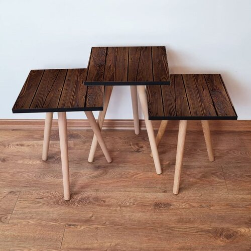 Hanah home Set 3 stočića 3Shp365 Brown Cene