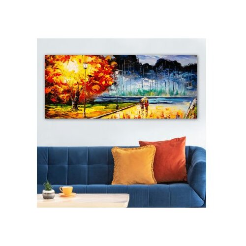 WALLXPERT Slika na zidu na platnu 50x120cm Cene