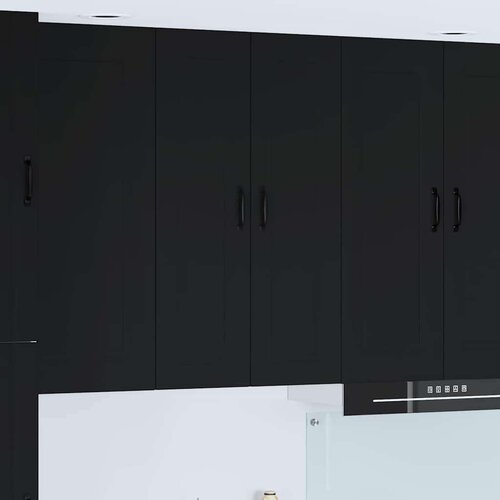 vidaXL Stenska kuhinjska omarica Črna 60 x 31 x 100 cm Konstruiran les Cene