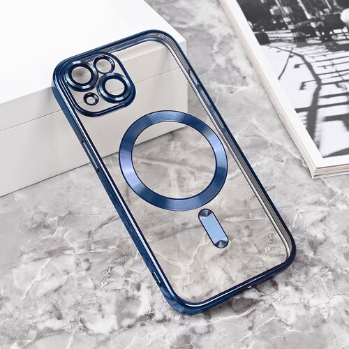  torbica Magsafe Lux za iPhone 15 6.1 plava Slike