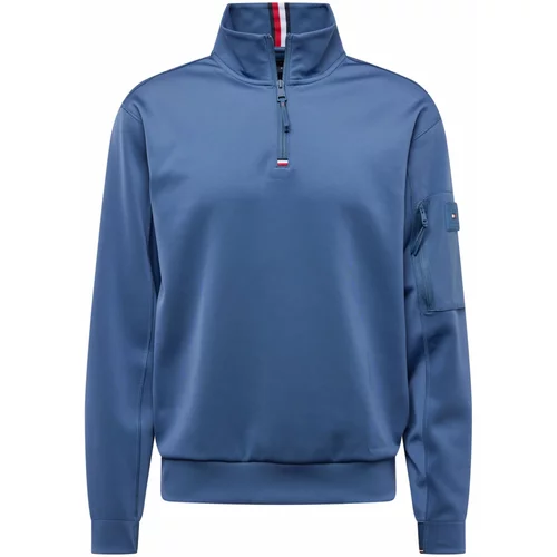 Tommy Hilfiger Sweater majica morsko plava / safirno plava / crvena / bijela