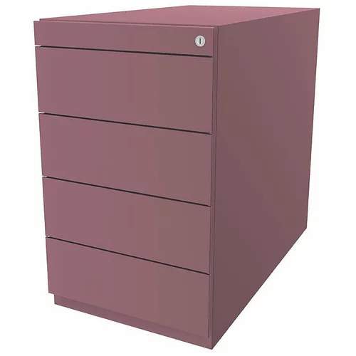 BISLEY Stacionarni predalnik Note™, s 4 univerzalnimi predali, globina 775 mm, roza