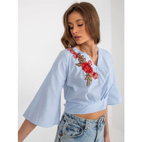 LAKERTA Blouse-LK-BZ-506243.78-white-blue Cijene