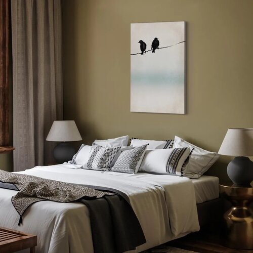  Slika - Frozen Sparrows (1 Part) Vertical 40x60 Standard Slike
