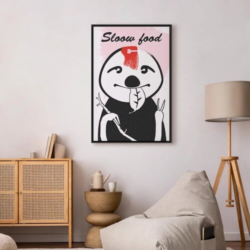  Slika - Sloth Trendsetter (1 Part) Vertical 40x60 U crnom drvenom okviru Slike
