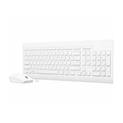 Lenovo tastatura 510 wireless combo keyboard and mouse white us english 103P Slike