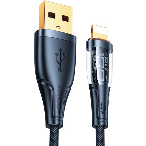 Joyroom Kabel z inteligentnim stikalom USB-A - iPhone Lightning 1.2m - črn, (21090761) Cene