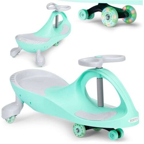 ECO TOYS Wiggle guralica za decu Led točkovi - Zeleni Cene
