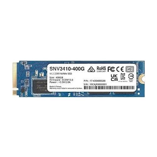 Synology 400GB SNV3410 NVMe M.2 2280 SSD - SNV3410-400G