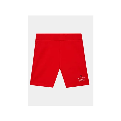 Tommy Hilfiger Športne kratke hlače KB0KB08115 D Rdeča Regular Fit