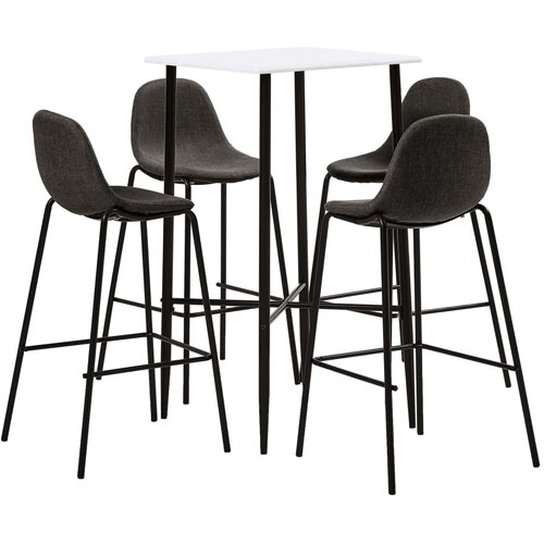 Barska garnitura 5-delna blago temno siva Slike