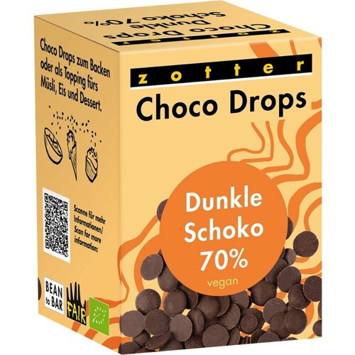  Choco Drops - Temna čokolada 70%, vegan - 100 g Cene