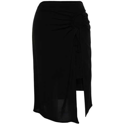 Trendyol Curve Black Woven Pareo With Shorts Cene