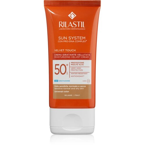 Rilastil Sun System Velvet Touch za&scaron;titna krema za toniranje za lice SPF 50+ 50 ml Cijene