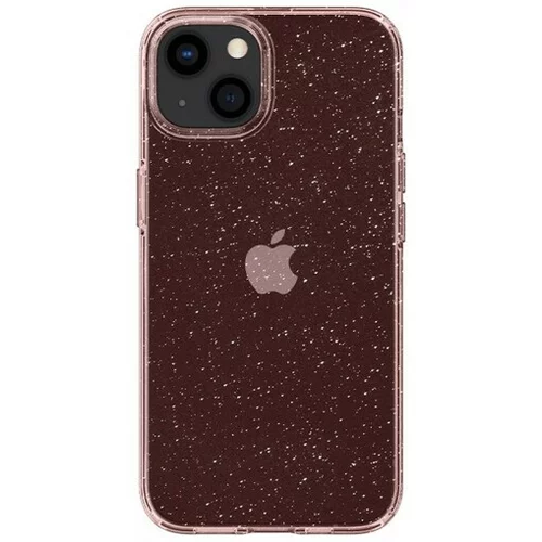 Spigen liquid crystal glitter ovitek za iphone 13 mini - prozorno roza z bleščicami