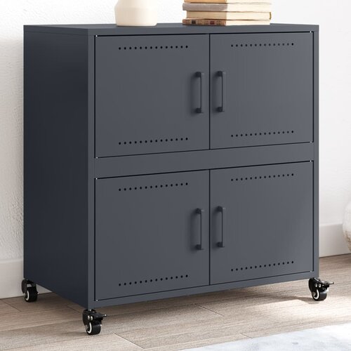 vidaXL Komoda antracit 68x39x72 cm hladno valjano jeklo Cene