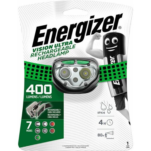 Energizer Vision Ultra HD LED Svjetiljka za glavu pogon na punjivu bateriju 400 lm E301528200 Cijene