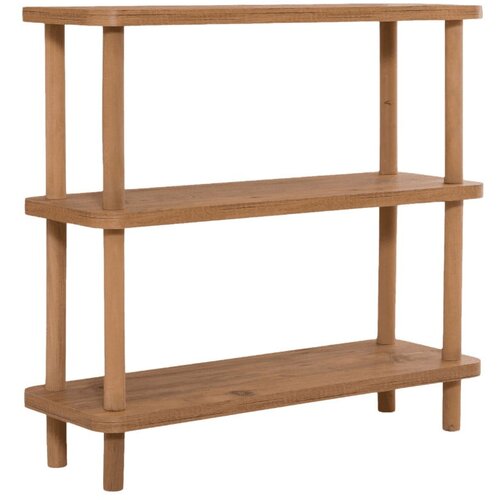Kalune Design Polica za knjige u dekoru bora u prirodnoj boji 80x75 cm Step - Slike
